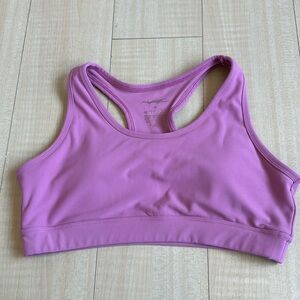 Pink sports bra